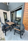 Kırlenta ANTRASİT POFİ 2 2 1 1 Yemek Masası Bahçe Takımı Balkon Takımı Bahçe Seti Oturma Grubu Masa SETİ thumbnail 4