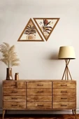 Dekoratif Üçgen Çerçeveli Ahşap Tablo Set 35 x 40 thumbnail 3