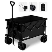 WORKPRO WP285016 100Kg 4 Tekerli Katlanabilir Ağır Hizmet Taşıma Arabası / Plaj Arabası thumbnail 1