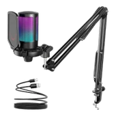 Fifine Ampligame A6T RGB Yayıncı USB Mikrofon Seti A6T thumbnail 1
