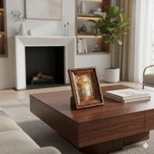 Efemark Premium Serisi 13 * 18 CM Ahşap Resim Çerçevesi Kahverengi thumbnail 2