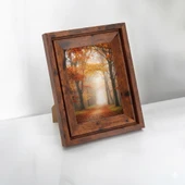 Efemark Premium Serisi 13 * 18 CM Ahşap Resim Çerçevesi Kahverengi thumbnail 1