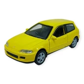 Çek Bırak Metal Arabalar 12 cm - 43813 - Sarı thumbnail 1