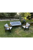 Kırlenta ERCİYES 3+1+1 GRİ BAHÇE TAKIMI BAHÇE MOBİLYASI thumbnail 1