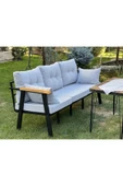 Kırlenta ERCİYES ÜÇLÜ KOLTUK GRİ BAHÇE TAKIMI BAHÇE MOBİLYASI thumbnail 1
