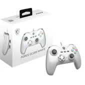 MSI GG FORCE GC200 Whıte Beyaz Oyun Kolu Kablolu Pc/Androıd 8+ Desteğı Çıft Tıtresım Motoru 2M thumbnail 2