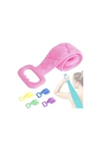 çeçem ticaret Çift Taraflı Banyo Sırt Kesesi Silikon Duş Lifi Fırçası 70 Cm thumbnail 3