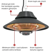 Mirkraft Elirg RC Tavan Sarkıt Isıtıcı Uzaktan Kumandalı 2000W thumbnail 3