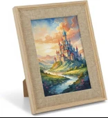 Efemark Premium Serisi 15 * 20 CM Ahşap Resim Çerçevesi Bej thumbnail 1