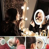 Durukar® 360° Döner Esnek Makyaj Aynası – 10X Büyüteçli, Güçlü Vantuzlu Detay Görüntüleme Çok Açılı Makyaj & Cilt Bakım thumbnail 4