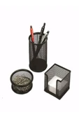 Bion Masaüstü Kalemlik Seti 3'lü File 9305 Siyah thumbnail 2