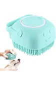 Demirhan Group Şampuan Hazneli Kedi Ve Köpek Evcil Hayvan Yıkama Fırçası Silikon thumbnail 4