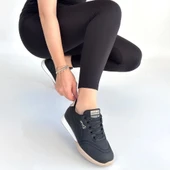 Tawen Siyah Cilt Bej Tabanlı Bağcıklı Spor Ayakkabı thumbnail 8