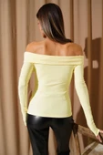Madonna Çapraz Yaka Bluz Sarı thumbnail 3