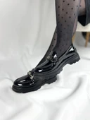 KB-ZN102 Kömür Rugan Günlük Kadın Babet thumbnail 6