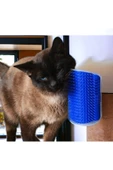 tugce shopping Aveo 1 Adet GRI/MAVI RENK Kedi Kaşınma Aparatı Taranma Aparatı Kaşıma Tırmalama Sürtünme Kedi Masaj thumbnail 3