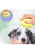 Demirhan Group Şampuan Hazneli Kedi Ve Köpek Evcil Hayvan Yıkama Fırçası Silikon thumbnail 1