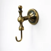 Tekli Askılık Antik Sarı Vidalı Metal Duvar Askısı Vestiyer Banyo Havlu Bornoz Askılığı thumbnail 2