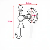 Tekli Askılık Antik Sarı Vidalı Metal Duvar Askısı Vestiyer Banyo Havlu Bornoz Askılığı thumbnail 3