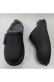 Gezer Kışlık Islak Zemin Erkek Terlik Önü Kapalı Tüylü Siyah thumbnail 1