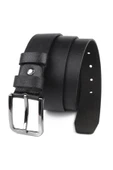 BATTAL Kemer Hakiki Deri Erkek Kemeri 4 cm Siyah thumbnail 1