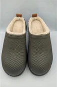 Gezer Kışlık Islak Zemin Erkek Terlik Önü Kapalı Tüylü Haki thumbnail 2