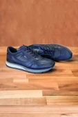 Hakiki Deri Ayakkabı 1. Sınıf Kalite İç Dış Deri Erkek Sneaker Ayakkabı Termo Lacivert thumbnail 2