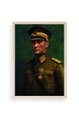 Atatürk Ahşap Çerçeveli Tablo 30 x 42 thumbnail 1