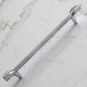 Mobilya Mutfak Dolabı Kulpları Çekmece Dolap Kapak Kulbu Kulpu Krom Renk 128 mm Metal Kulp thumbnail 2