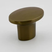 Çekmece Mutfak Mobilya Dolabı Dolap Kulpu Kulbu Metal Kulpları Antik Sarı Kulp Düğme Tek Vidalı thumbnail 1