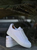 KB-BX1 Beyaz Cilt Yüksek Beyaz Taban Günlük Erkek Ayakkabı thumbnail 1
