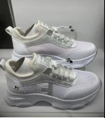 Kadın Yüksek Taban Rahat Şık Günlük Spor Ayakkabı Beyaz Renk thumbnail 5