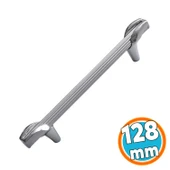 Mobilya Mutfak Dolabı Kulpları Çekmece Dolap Kapak Kulbu Kulpu Krom Renk 128 mm Metal Kulp thumbnail 1