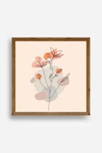 Çiçek Ahşap Çerçeveli Tablo 23 x 23 thumbnail 1