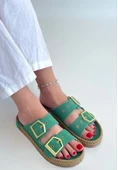 İces Yeşil Nubuk Terlik thumbnail 3