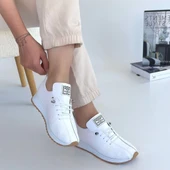 Fiert Beyaz Cilt Bağcıklı Spor Ayakkabı thumbnail 4