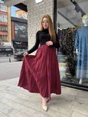 Kraş etek bordo thumbnail 1