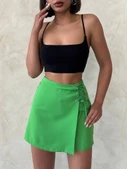 Kuş gözü şort etek yeşil s25819 thumbnail 9