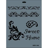 Rich New Seri N-108 Stencil 35x25 cm thumbnail 2