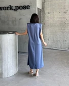 Vatkalı elbise thumbnail 4