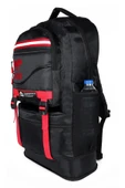 Deprem Çantası Körüklü Reflektörlü 65 Litre Siyah Kırmızı thumbnail 4
