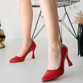 Ulba Kırmızı Rugan Stiletto Ayakkabı thumbnail 4