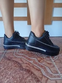 Kadın Yüksek Taban Rahat Şık Günlük Spor Ayakkabı Siyah Renk thumbnail 1