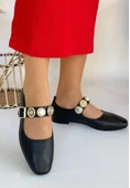 Koope Siyah Cilt Babet Ayakkabı thumbnail 3