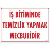 Temizlik Düzen Uyarı Levhası 25x35 KOD:1202 thumbnail 1