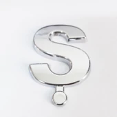 Cemax Ş Harfi  3,75 cm Krom Yapışkanlı thumbnail 2
