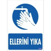 Ellerini Yıka Uyarı Levhası 25x35 KOD:1250 thumbnail 3