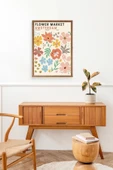 Çiçek Pazarı Ahşap Çerçeveli Tablo 23 x 30 thumbnail 3
