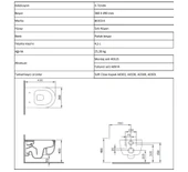 BOCCHI V-Tondo Rimless Kanalsız Asma Klozet, Kısa, Parlak Burgonya Bordosu 1417-072-0128 thumbnail 2