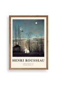 Henri Rousseau Ahşap Çerçeveli Tablo 30 x 42 thumbnail 1